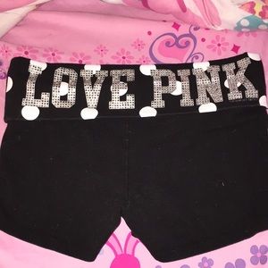 PINK Black short shorts (2 pairs)